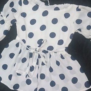 Brand New Polkadot Top For Girls