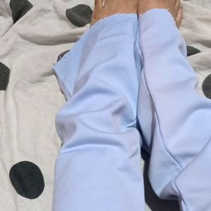 Denim Leg Sleeves Pant