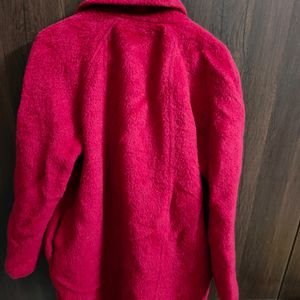 Hot Pink Woolen Jacket