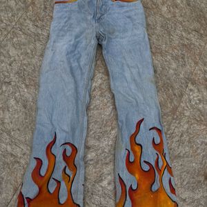 Handpainted Denim Jeans