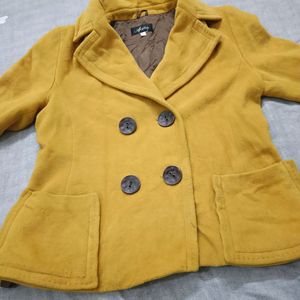 Beautiful Mustard Blazer Coat