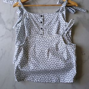 Pure Cotton Selftie Strap Top