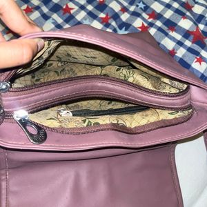 Stylish Sling Bag - Purplish Mauve Colour