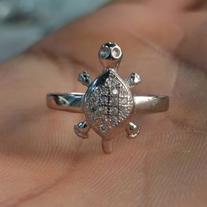 Pure SILVER Tortoise(Kachua) Ring 92.5