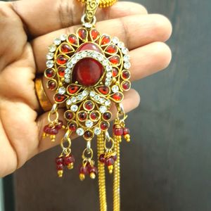 Red Stone Jewellery Set