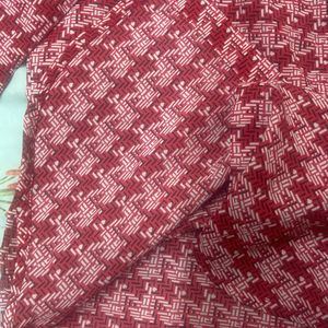 Annabelle Red Full Sleeves Patterned Shirt