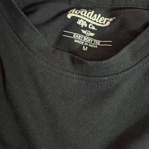 Black Round Neck Tshirt