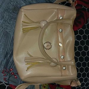 Sling Bag Nude Cream Colour