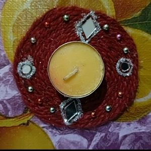 2 Peice Candle With Holder