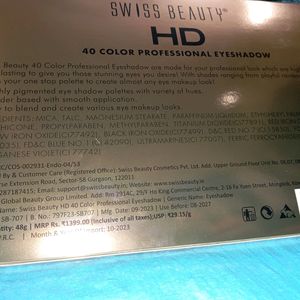 Swiss Beauty Hd Professional Eyeshadow Palette