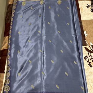 Lavender Fancy Silk Saree