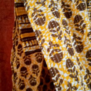 30rs Off Ajrakh Fabric  Kantha Work kurti