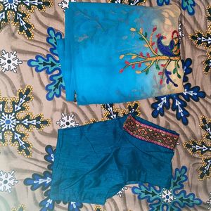 Blue Saree And Blause