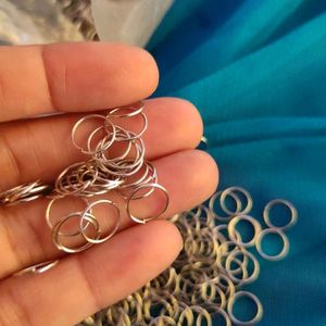 100 Silver Loops For Jewellery Making