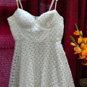 White Elegant Cami Dress