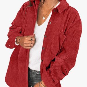 Women red Coloured Shacket Jacket