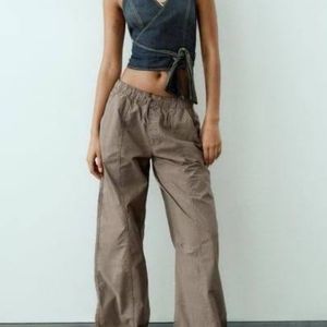 ZARA parachute pant