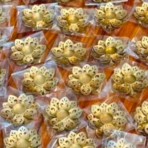 Combo 10 Pcs.lotus Shape Diya For Diwali Decoratio