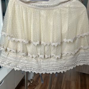 Revolve Frilled Net Skirt Brand New