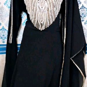 Black Kardhana Work Kaftan