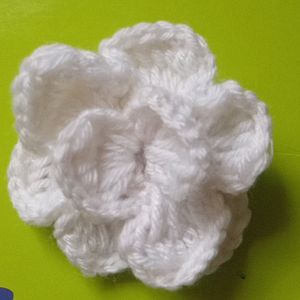 Woolen White Flower