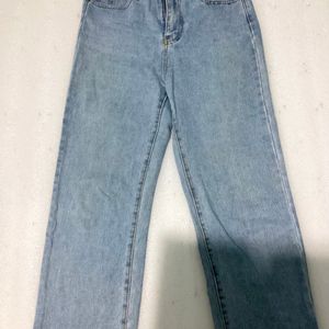 Blue Wide Leg Jeans