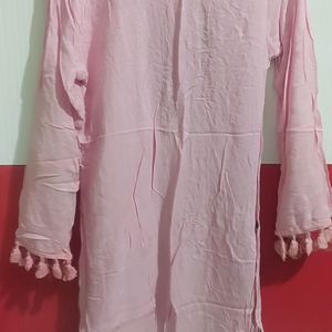 Pink Embroidery Kurti