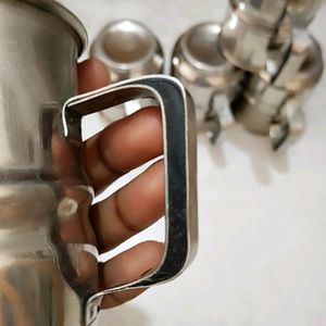 5 Stainless Steel Cup Set