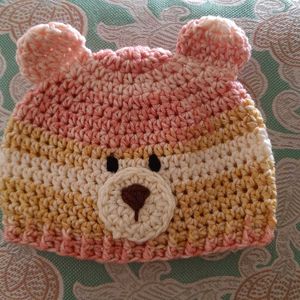 Crochet Baby Bear Hat