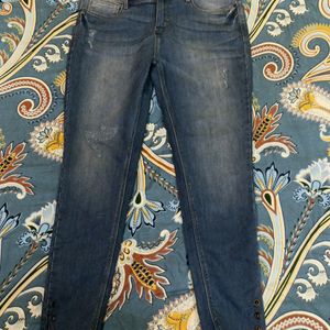 Blue Mid Slim Jeans