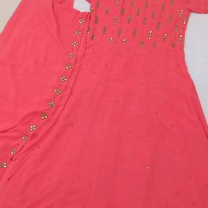 Ethnic Gown With Dupatta