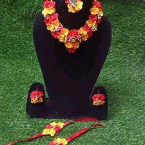 Red N Yellow Flower Jewellery