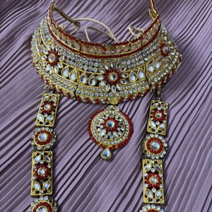 Orange bridal jewellery set