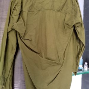 olive green shirt