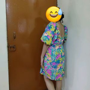 Multicolored Only Dress With Pockets