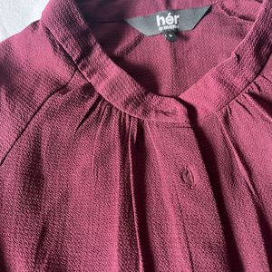 Branded Burgundy Tunic