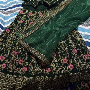 Green Lehenga Choli