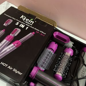 Ktein 5in1  Hair BlowDry Comb Straightening Brush