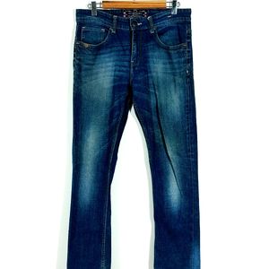 Dark Blue Faded Jean's For Men's