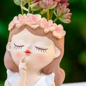 Combo Fairy Head Girl Adorable Succulent Planter