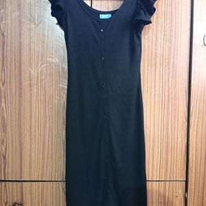Midi Black bodycon Dress