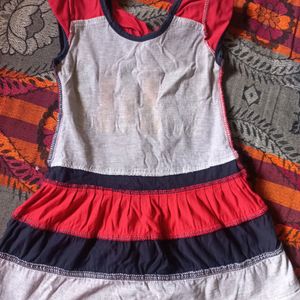 Red Cotton Frock(2)