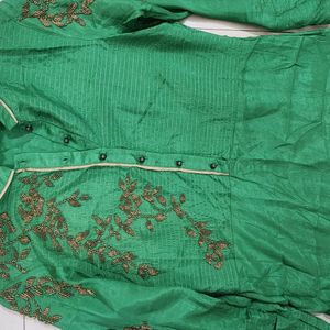 Festivities By Wishful W, Green Kurta