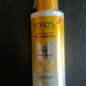 Ponds Spf50 Niancinamde Sunscreen Body Lotion