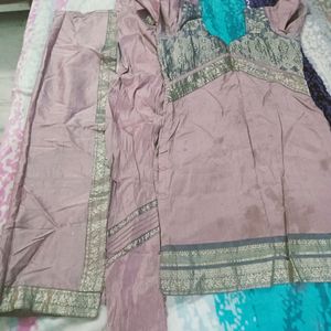 FLASH SALE!!Pure Banarsi Silk Suit With Dupatta