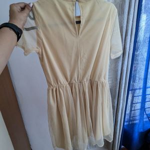 Beige Color Dress Size S