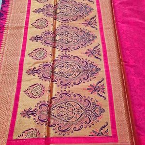 pure cotton silk sari