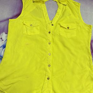 Hot Bright Yellow Top