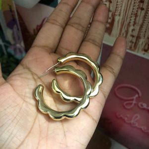 Flower Gold Unique Design Earring