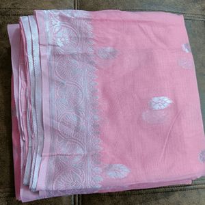 Light Pink Banarasi Saree